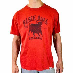 Tailgate Men's XL Tshirt, Red, Bull Tee